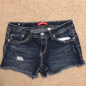 Blue jean shorts